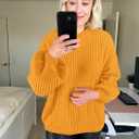 PRETTYGARDEN Fall Sweaters for Women 2026 Fashion Long Sleeve Casual Ribbed Knit Winter Clothes Pullover Jumper Tops (Yellow, XL)