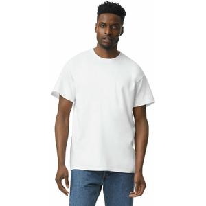 Gildan Adult Heavy Cotton T-Shirt, Style G5000 (White, L)