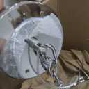 Luxury Crystal Chandelier,6-Light Semi-Flush Mount Ceiling Fixture, 20"