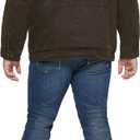 Levi's Men's Washed Cotton Hooded Military Jacket (Regular & Big & Tall Sizes) (Black)