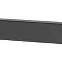 BESy 20 Inches Straight Extended Shower Arm With Flange, Rain Shower Head Extension Arm, Square Rod Head Extender Shower Pipe Extension, Wall-Mounted Matte Black Stainless Steel