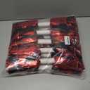 AOPANDA Cheerleading Pom Poms with Baton Handle for Team Spirit Sports Dance Cheering Kids Adults (Red and Black)