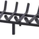 Heavy Duty Solid Steel Fire Grate - 20 Inch Wood Log Rack for Indoor Hearth, Outdoor Fire Pit & Chimney