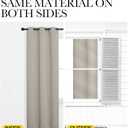 NICETOWN Kitchen 78 inches Long Curtains for Decoration, Natural, 2 Panels, 42 inches Wide, Thermal Insulated Grommet Room Darkening Draperies/Panels for Laundry