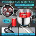 Premium Stainless Steel Small Pressure Cooker 2 quart | 8 Safety Features & Quick Cooking | stovetop pressure cookers;instant pot pressure cooker;olla de presion mini pressure cooker 2+qt