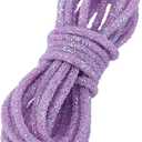 PATIKIL Sequins Rope, 5.5 Yard 6mm Sequins Rhinestone Tube Cord for Wedding Dresses Earring Costume Clothing Shoes Jewelry DIY Crafts Making Accessory, Light Purple