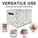 Nogrit Various Dog Storage Bins Box, Toybox for Boys Girls, Cute Types of Dogs Foldable Baskets Organizer Container with Handles for Bedroom Bathroom Kids Room Dorm Nursery Clothes Toys Books