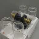 Indoi Wall Sconces Set of Two, 22" Black and Gold Bathroom Sconces with Clear Glass, Hardwired Modern Sconces Wall Decor Set of 2 Wall Light fixtures for Bathroom Mirror Living Room Hallway Bedroom