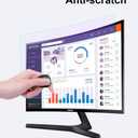 CapriTech 32 Inch Anti Blue Light Monitor Screen Protector -Anti Glare Filter Film for Curved screen, No Air Bubbles/Relieve Eyestrain/Ultra Clear