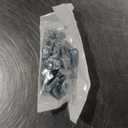 Gisafai 2 Pcs Garage Door Vertical Track Replacement Garage Door Rails Left Right Vertical Bracket for 7 Foot Tall Garage Door Parts Galvanized Steel Hardware Side Tracks for 2 Inches Rollers, Silver