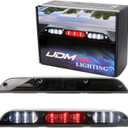 iJDMTOY Smoked Lens Full LED High Mount Third Brake/Stop Light Assembly Compatible with Ford 2015-2020 F-150, 2017-up F-250 F-350, 2019-up Ranger, 2022-up Maverick