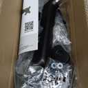 monTEK Single Monitor Wall Mount for 17 to 32 inch Flat/Curved Screens, Holds to 19.8 lbs, Full Motion Adjustable Mechanical Spring Monitor Arm, 75x75/100x100 VESA Wall Mount, Black