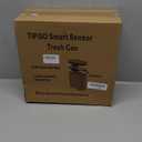 TIPGO Automatic Motion Sensor Bathroom Trash Can with Lid, 2.6 Gallon Touchless Trash Bin, Smart Garbage Can Plastic Slim Wastebasket for Bedroom, Office, Dorm (Black)