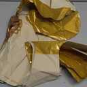 Inflatable Standing Rocking Horse Balloon PartyDeco 41.5x34 Inch, Large Horse-Shaped Air Balloons, Gold and White Foil Baby Shower Cowboy Decoration Gender Neutral Nursery or Party Decor