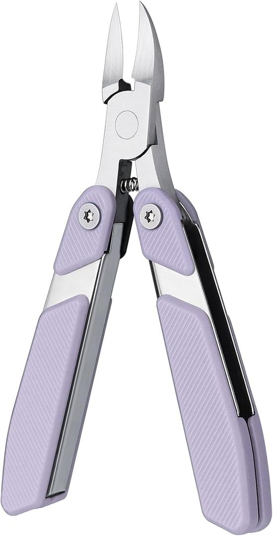 SGNEKOO Toenail Clippers for Thick & Ingrown Toenails,Foldable Design Strong Heavy Duty Toe Nail Clipper,Easy Carry and Use for Adults Men Seniors Women