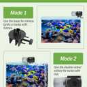 AquaMiracle Automatic Fish Feeder for Aquarium, Auto Fish Food Dispenser with Timer, Volume Adjustable Vacation Aquarium Feeder, for Granules Pallets Strips