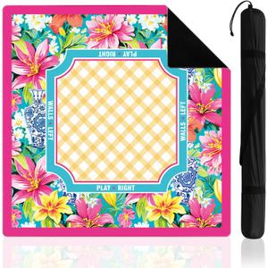 Soulchen 31.5'' Thick No-Crease Vacation Mahjong Mat for Table with Rules