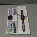 Fitpolo Smart Watches for Women Men, Alexa Built-in 1.8" Fitness Tracker Watch for Android iOS, Waterproof Activity Trackers with 100 Sports, GPS via Phone, Heart Rate Sleep SpO2 Monitor - Purple