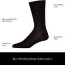 Calvin Klein Mens Crew Socks - 6 Pack Lightweight Cotton Blend Moisture-Wicking Cushioned Athletic Crew Socks for Men (7-12, Charcoal)