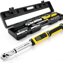 3/8" Drive digital torque wrench with flex head Set (10-100 ft-lb)