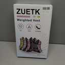 Weighted Vest, 6lb/8lb/12lb/16lb/20lb/25lb/30lb Weight Vest with Reflective Stripe, Weighted Vest for Men Women Workout Equipment for Strength Training, Running, Jogging, Fitness, Weight Loss (PU-Gold)