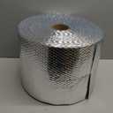 USA Reflective Insulation Roll, Bubble Insulation Roll for Summer Heat, Bubble Pack , 12" Width x 125' Length, Reflective for Colder Climates