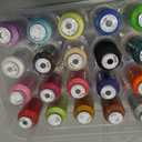 New brothread 40 Colors Compatible with Brother 500m Each Embroidery Machine Thread with Clear Plastic Storage Box for Embroidery Sewing Machine