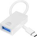 esbeecables USB C to USB 3.0 Adapter, 5Gbps USB C Male to USB Female OTG Cable Converter for iPhone 17 Air 16 15 Pro/Max/Plus, MacBook Pro/Air, iPad Pro, Samsung Galaxy S25/S24 Ultra & More