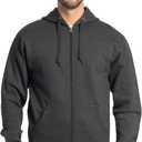 Fruit of the Loom Eversoft Fleece Full Zip Hoodie Sweatshirt (Medium)
