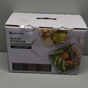 12-Pack Glass Containers with Tempered Lids Borosilicate, Oven-Safe(-4F~950F), Airtight, BPA-Free, Multi-Size for Meal Prep, Dishwasher Safe (Gray)