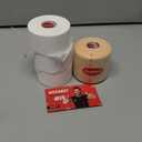 Premium White Athletic Tape for Injuries - 3 Pack with Pre-wrap - Easy Tear & No Sticky Residue - Sports Zinc Oxide Tape - Ankle, Wrist, Fingers - Ideal for Soccer, Gymnastics, Boxing