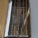 PanPanPal Pull Out Spice Rack Organizer for Inside Cabinet, 2 Tier Slide Out Spice Organization for Cabinet, Chrome Vertical Sliding Seasoning Organizer, 4.9'' Wx10.4'' Dx9.5'' H