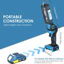 OTYTY LED Work Light for Makita 18V LXT Lithium Battery, 30W 2000LM Portable Cordless Lamp Rechargeable Flashlight, Pivoting Head, Black and Blue