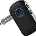 Bluetooth Receiver for Car for iPhone 16e 16 Pro Max/16 Plus Pro 15, 3.5mm AUX Bluetooth Car Adapter Portable, Wireless Audio Receiver for Home Stereo/Wired Headphones,Hands-Free Call,16H Battery Life