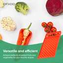 Plastic Food Grater - Pack of 2 - Easy Flat Hand Grater - Fine Cheese Handheld Graters Dishwasher Safe
