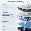 DREO Reverse Osmosis Water Filter Countertop, 7-Stage RO Water Filtration System, Installation-Free, Reduce TDS, Water Filter Pitcher for Home, Kitchen, 3:1 Pure to Drain, WF511 Upgraded