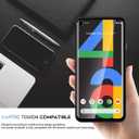 Orzero (3 Pack) Tempered Glass Screen Protector Compatible for Google Pixel 4a Protector De Pantalla with Alignment Frame 9 Hardness HD Anti-Scratch (Not for 4a 5G)