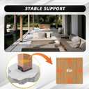 6x6 Post Base Brackets Fit for Wooden Columns Fence Concrete Inner Size 5.5"x5.5" Post Anchor Base Holder Kit -Black 6Pcs