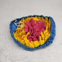 Vivifying Snuffle Mat for Dogs, Adjustable Sniff Mat for Small Medium and Large Dogs, Interactive Enrichment Toys for Slow Eating and Mental Stimulation, Rose Red Yellow