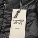 ANOTHER CHOICE Plus Size Packable Puffer Jacket for Women, Lightweight Quilted Puffer Coat with Hood (XL, Black)