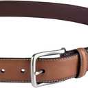 Tommy Hilfiger Men’s Semi‑Dress Leather Belt, Versatile Everyday Style (Regular & Big and Tall Sizes) (Brown)