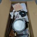 TALOYA 52 Inch Ceiling Fans with Led Lights Remote Control Flush Mount Low Profile for Bedroom Farmhouse Patio Outdoor Living Room Kitchen Dining Room,DC Motor,Reversible,Buzzer ON/Off,Black Walnut