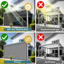 Shade&Beyond Customized Size 90% Sun Shade Cloth with Grommets, 08' X 12' Pergola Shade Cover Canopy, Mesh Tarp Sun Screens for Patio, Outdoor, Garden, Backyard, Light Gray, GN02