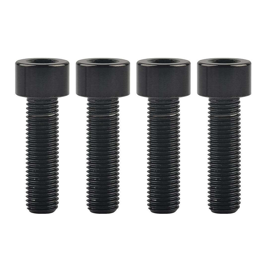 Titanium Cap Allen Socket Head Bolts M10 20 25 30 35 40 45 50 55 60mm Screw Pack of 4 (M10x35mm Pitch 1.5mm, Black)
