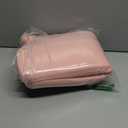 Lumbar Support Pillow for Bed Relief Back Pain: Lower Back Pillow for Sleeping - Memory Foam Waist Pillow - Back Wedge Bolster Pillow for Side, Back&Stomach Sleepers - Bed Rest Pillow for Car, Sofa (60x26x5.5 cm, Pink)