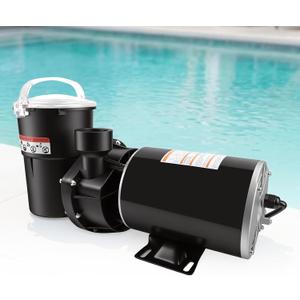 W3SP1580X15 1.5 Horsepower Pool Pump, 60Hz, 3450RPM Single Speed Motor Compatible with Hayward PowerFlo LX Series Square Flange 48Y Frame Pool Pump for Above Ground and On Ground Swimming Pool