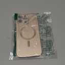 Magnetic for iPhone 16 Pro Max Case [Compatible with MagSafe][Built-in Camera Lens Protector] Slim Soft Silicone Bumper Shockproof Metallic Luster Phone Case (Gold)