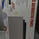 4 PCS Fabric Acoustic Panels,24''x12''x2'' Sound Proof Panels for Walls,Acoustic Wall Panels, Self-adhesive Soundproof Wall Panels for Echo Absorption for Home Studio Office (Grey)