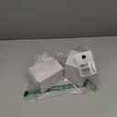 2 Pack Qtip Holder Organizer Dispenser Gold Black Marble Texture Bathroom Storage Canister Cotton Ball Holder Container for Cotton Pads/Swabs/Floss