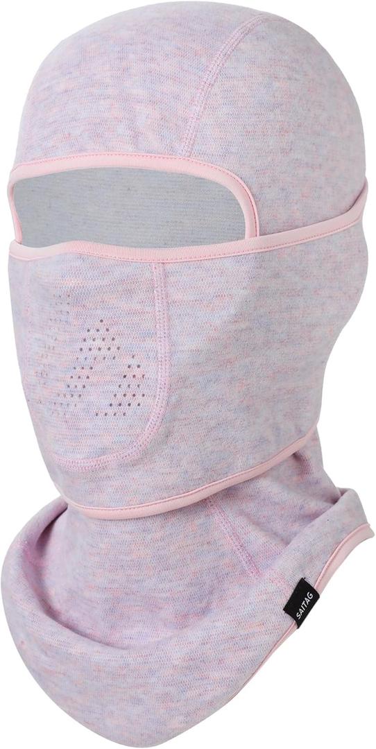 Ski Mask Balaclava Face Mask Men Women Winter Full Face Cover Cold Weather Thermal Warm Fleece Snow Snowboard Skiing Shiesty (Lotus Root Purple)